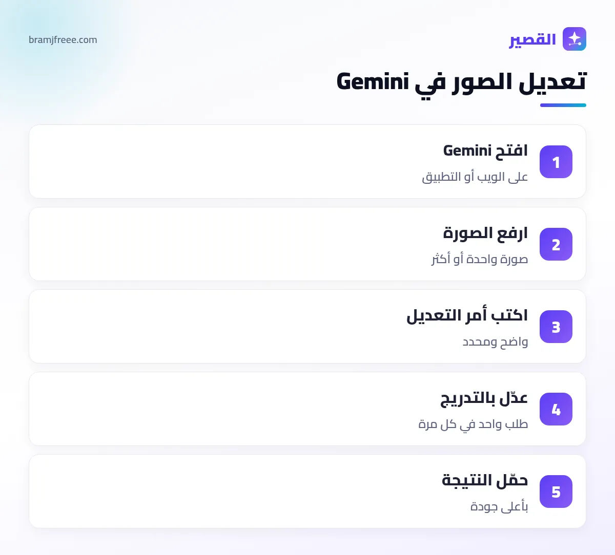 خطوات تعديل الصور في جيميني باستخدام Nano Banana
