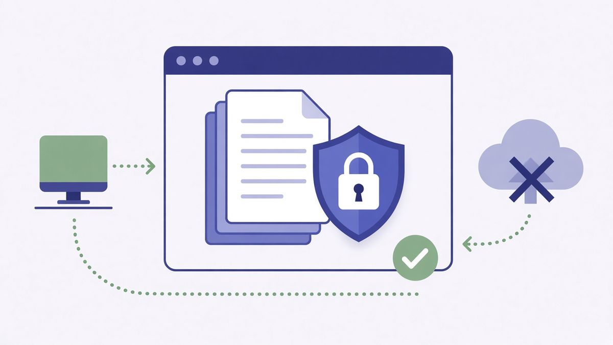 دمج ملفات PDF داخل المتصفح بدون رفعها لخوادم خارجية لحماية الخصوصية