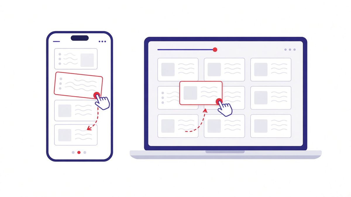 ترتيب صفحات PDF بالسحب والإفلات على الموبايل والكمبيوتر قبل الدمج